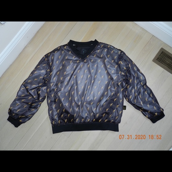 Vintage Pullover Reversible Windbreaker Crewneck - Picture 2 of 3